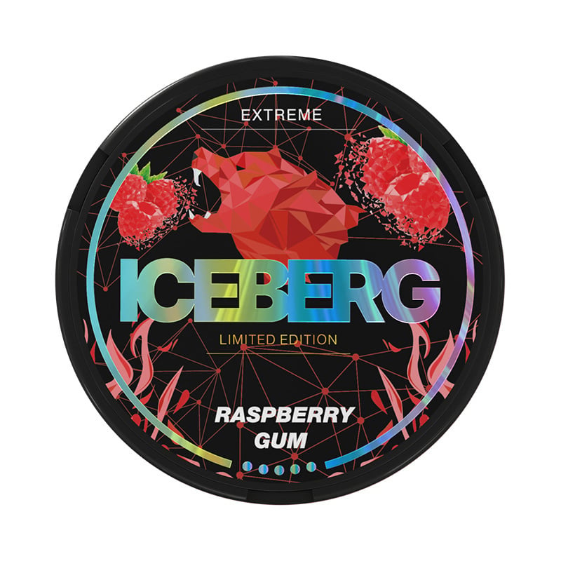 Iceberg Raspberry Gum nicotine pouches