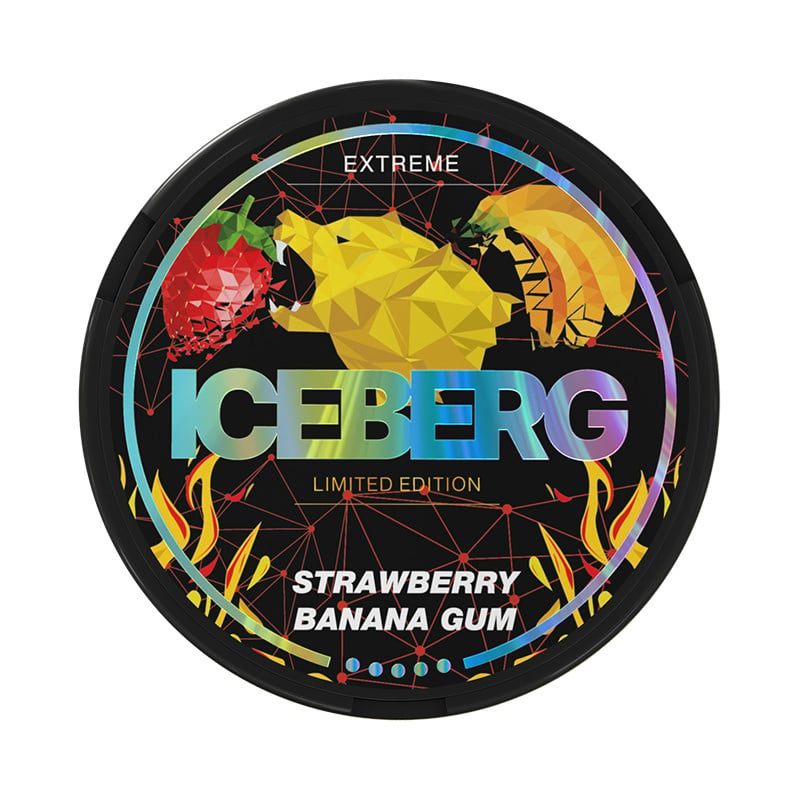 Iceberg Strawberry Banana Gum nicotine pouches