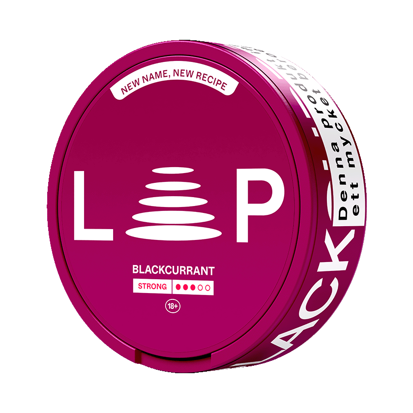 Loop Cassis Bliss Extra Strong nicotine pouches