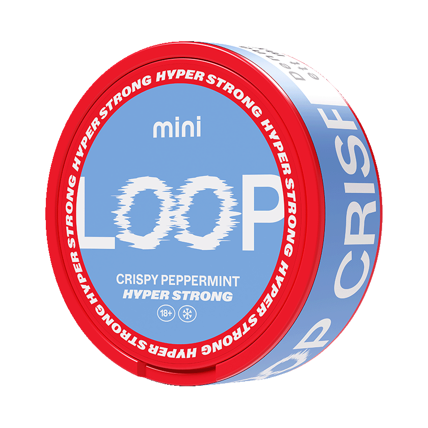 Loop Crispy Peppermint Hyper Strong Mini nicotine pouches