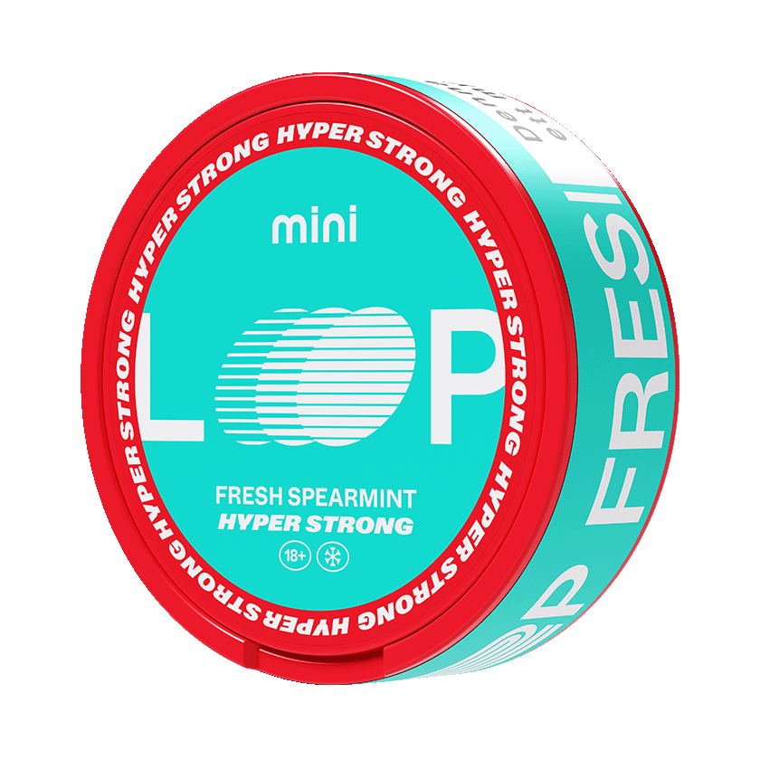 Loop Fresh Spearmint Hyper Strong Mini nicotine pouches