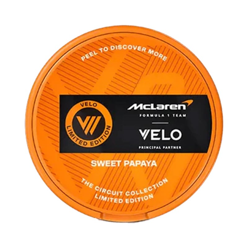 VELO McLaren Sweet Papaya nicotine pouches